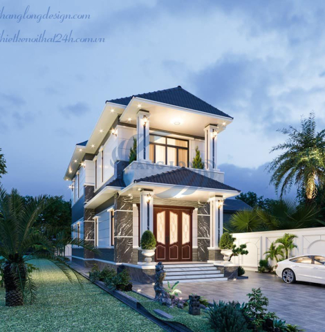 Thiết kế thi công trọn gói căn biệt thự 2 tầng tại Sơn Tây, Hà Nội